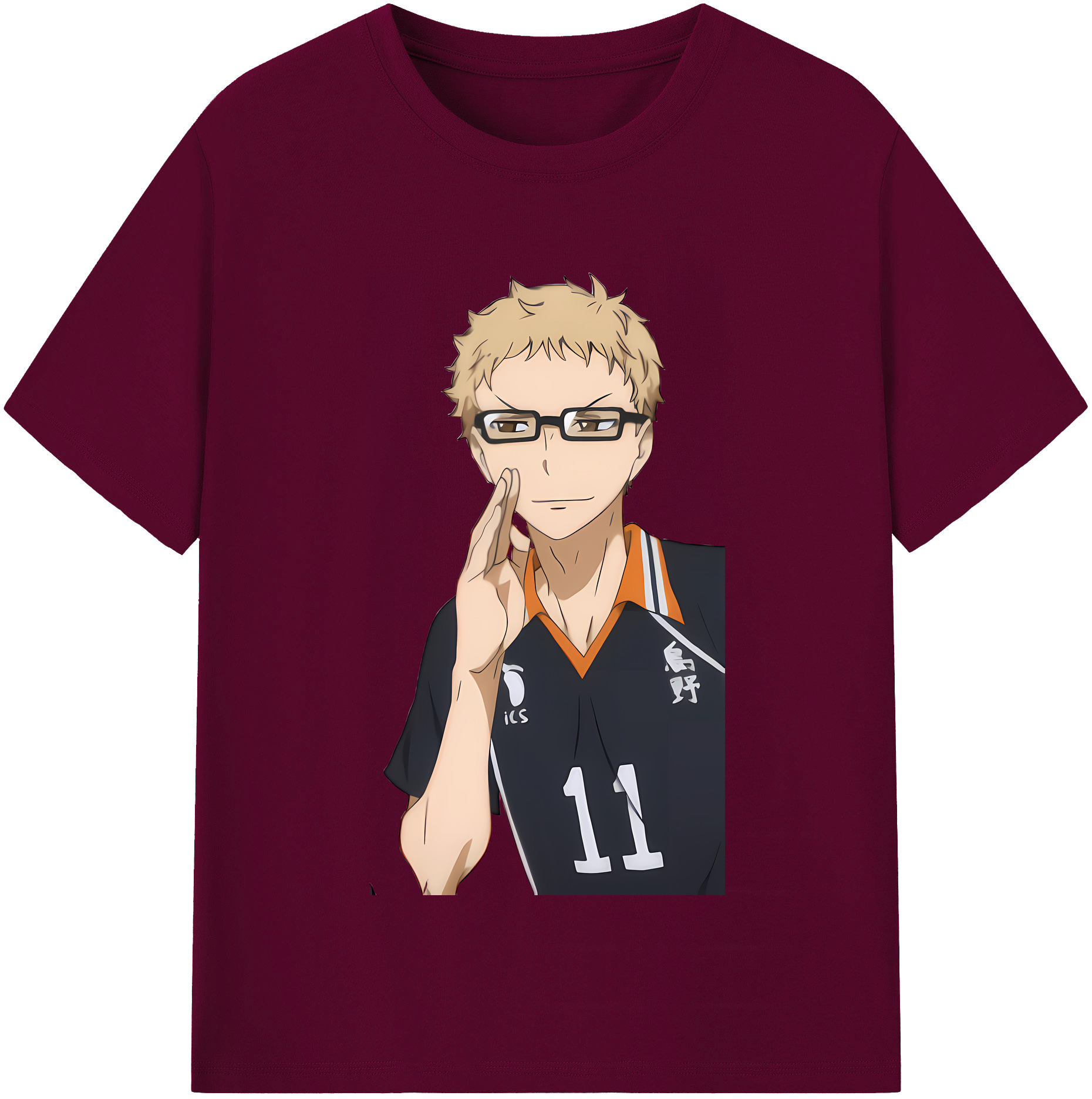 （画像用） ハイキュー!! Haikyu!! レディースカジュアルプリントTシャツ（綿100％）
